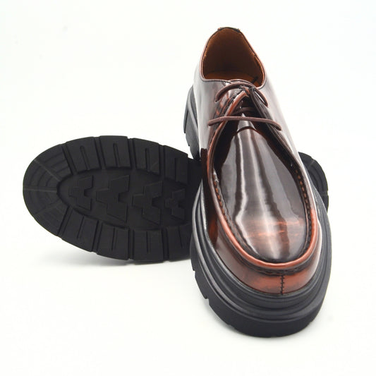 Belem Patent Moc-Toe Derby Shoes